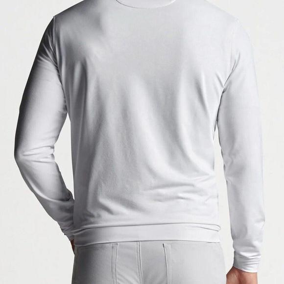 Peter Millar Men's White Perth Frondescence Performance Q-Zip Pullover NWT $135 - Picture 3 of 9